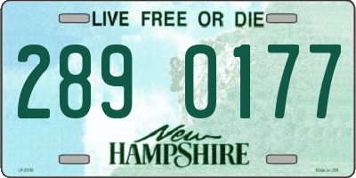 NH license plate 2890177
