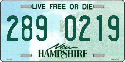 NH license plate 2890219