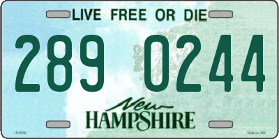 NH license plate 2890244