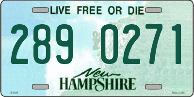 NH license plate 2890271