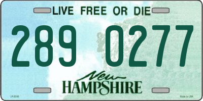 NH license plate 2890277