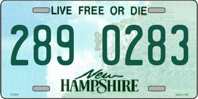 NH license plate 2890283