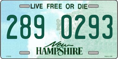 NH license plate 2890293