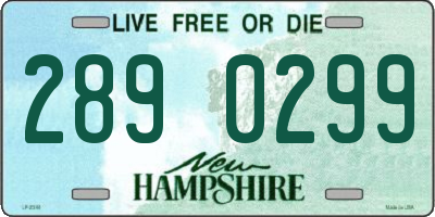 NH license plate 2890299