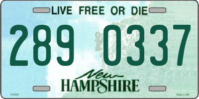 NH license plate 2890337