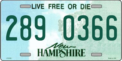 NH license plate 2890366