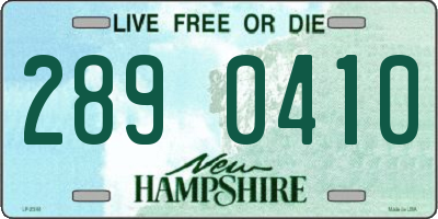 NH license plate 2890410