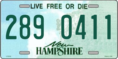 NH license plate 2890411