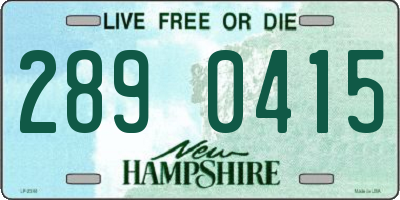 NH license plate 2890415