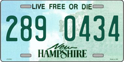 NH license plate 2890434