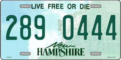 NH license plate 2890444