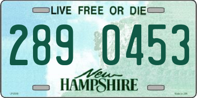 NH license plate 2890453