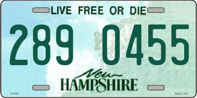 NH license plate 2890455