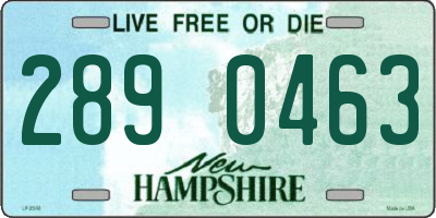 NH license plate 2890463