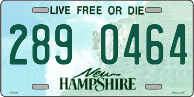 NH license plate 2890464
