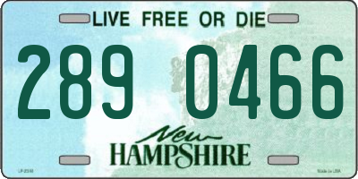 NH license plate 2890466