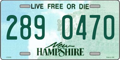NH license plate 2890470