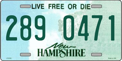 NH license plate 2890471