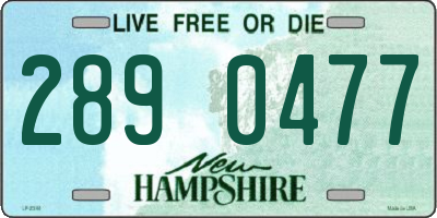 NH license plate 2890477