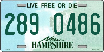 NH license plate 2890486