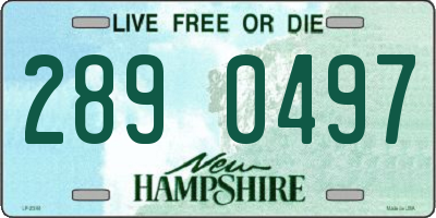 NH license plate 2890497