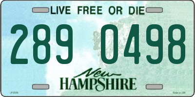 NH license plate 2890498