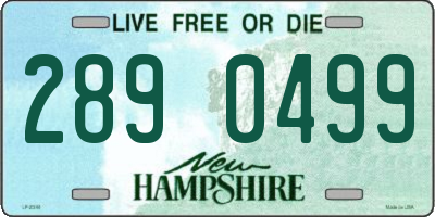 NH license plate 2890499
