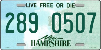 NH license plate 2890507