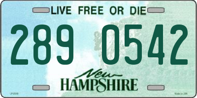 NH license plate 2890542