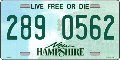 NH license plate 2890562