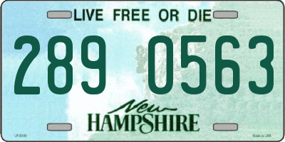 NH license plate 2890563