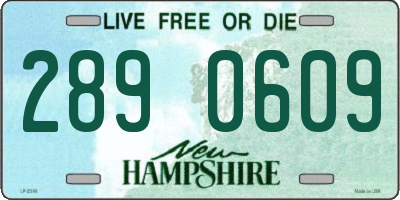 NH license plate 2890609