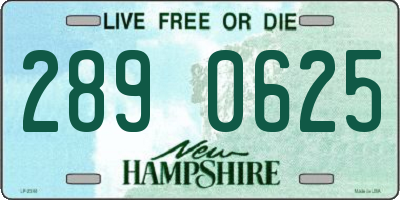 NH license plate 2890625