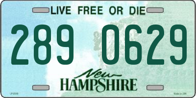 NH license plate 2890629