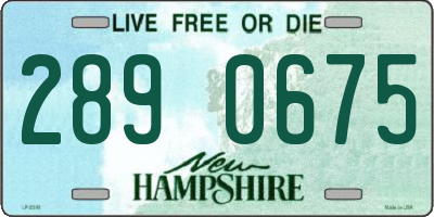 NH license plate 2890675