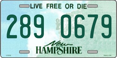 NH license plate 2890679