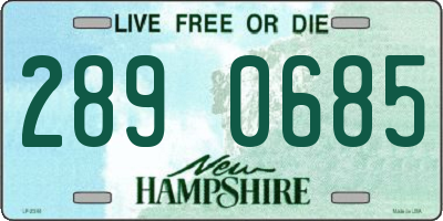 NH license plate 2890685