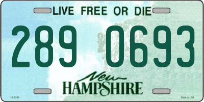 NH license plate 2890693