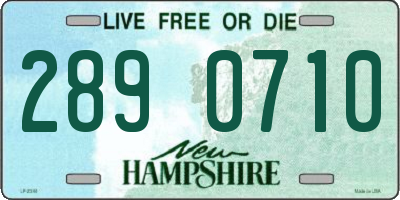 NH license plate 2890710