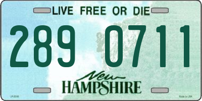 NH license plate 2890711