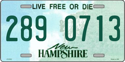 NH license plate 2890713
