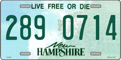NH license plate 2890714