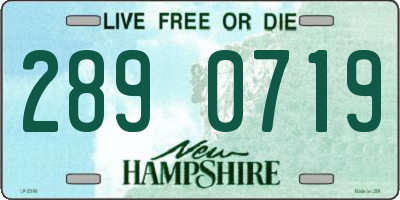 NH license plate 2890719