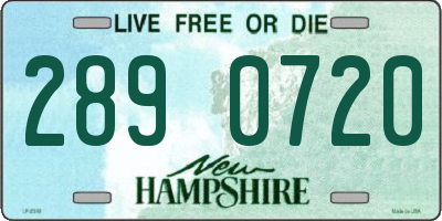 NH license plate 2890720