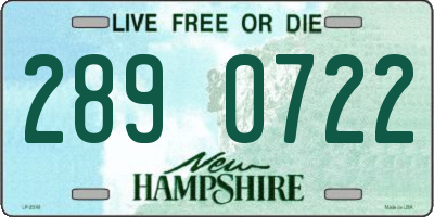 NH license plate 2890722