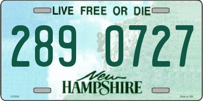NH license plate 2890727