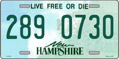 NH license plate 2890730