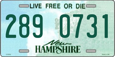 NH license plate 2890731