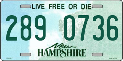 NH license plate 2890736