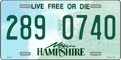 NH license plate 2890740